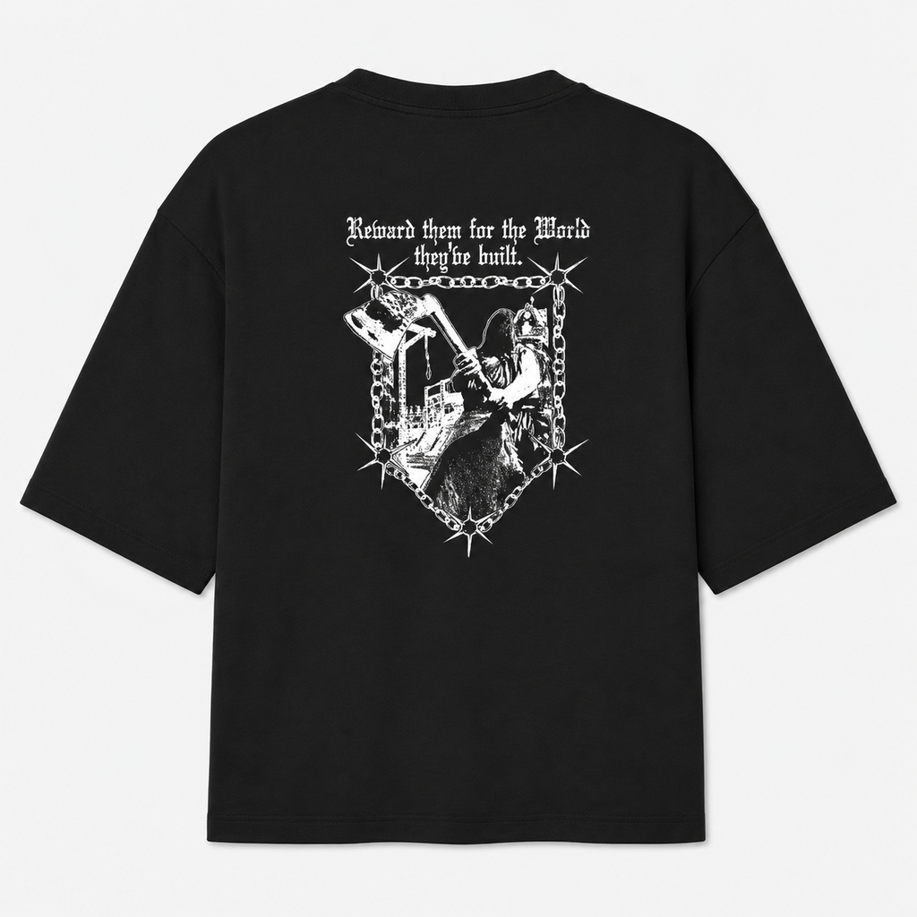 CAmiseta Oversized Recompense eles pelo mundo que criaram