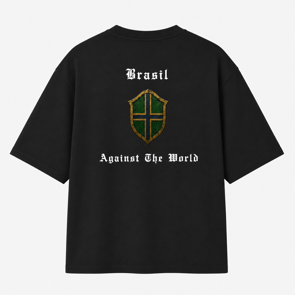 Camiseta Oversized - Brasil Contra o Mundo