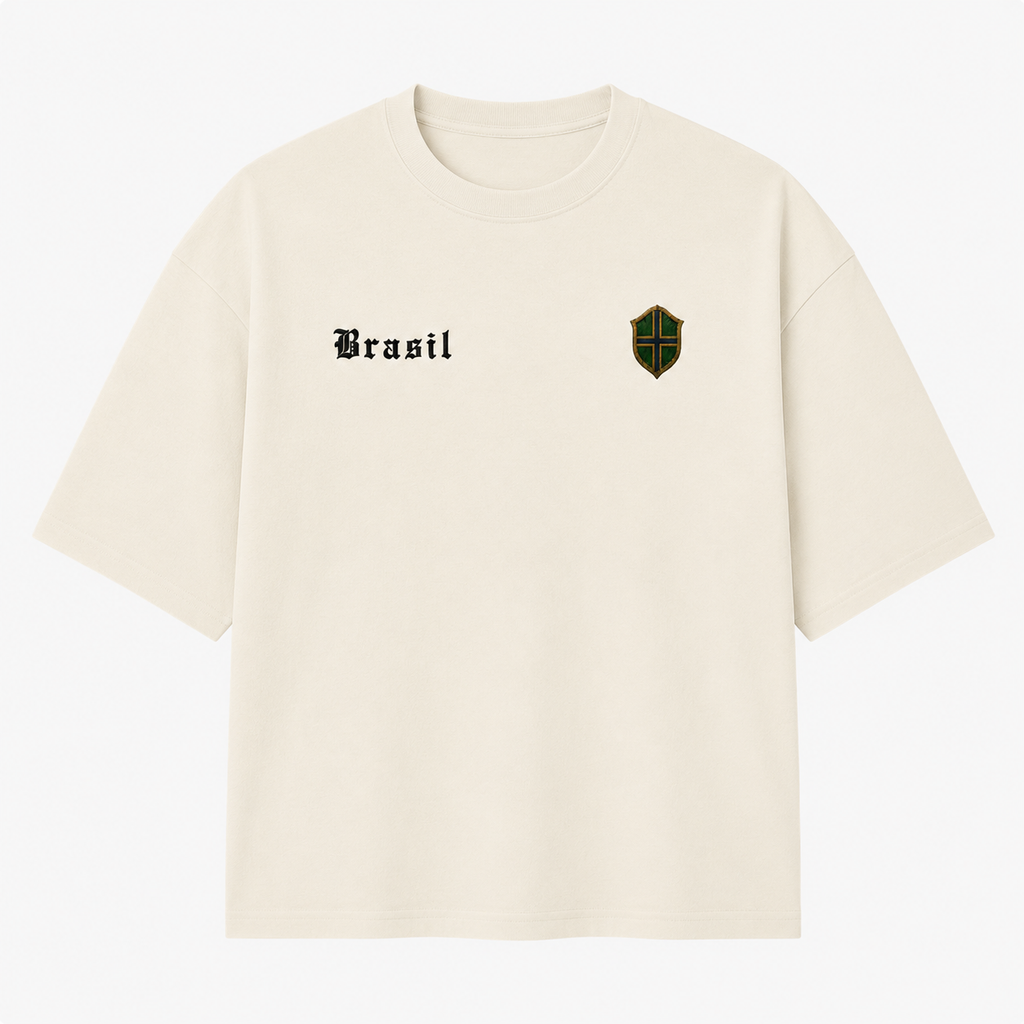 Camiseta Oversized - Brasil Contra o Mundo