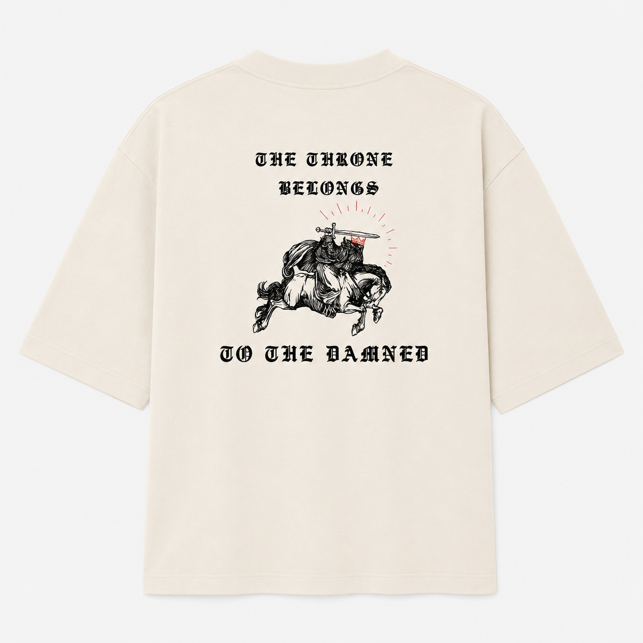 Camiseta Oversized - O trono pertence aos amaldiçoados