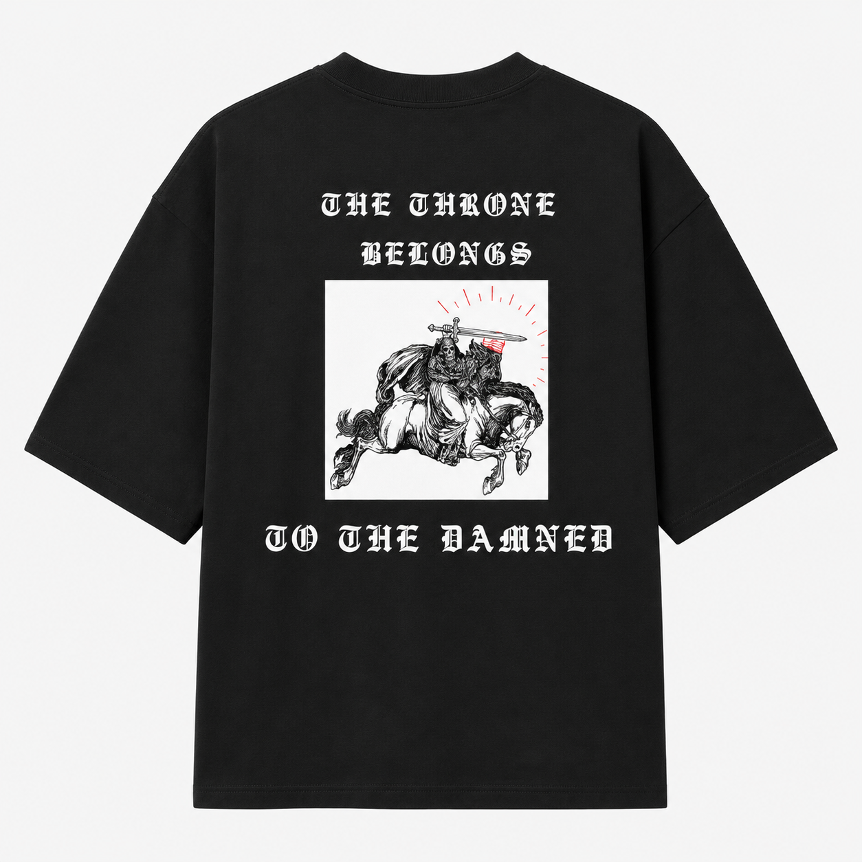 Camiseta Oversized - O trono pertence aos amaldiçoados