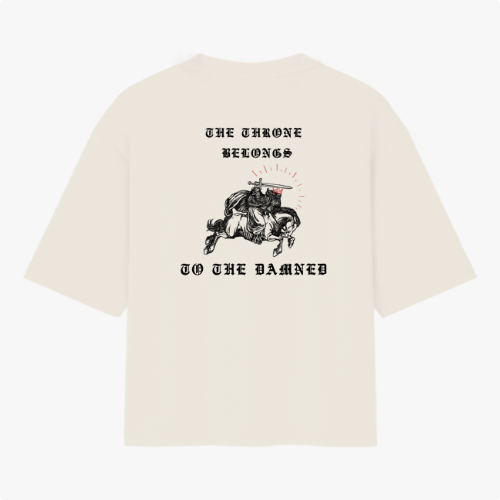 Camiseta Oversized - O trono pertence aos amaldiçoados