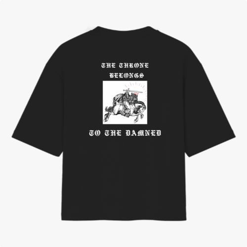 Camiseta Oversized - O trono pertence aos amaldiçoados