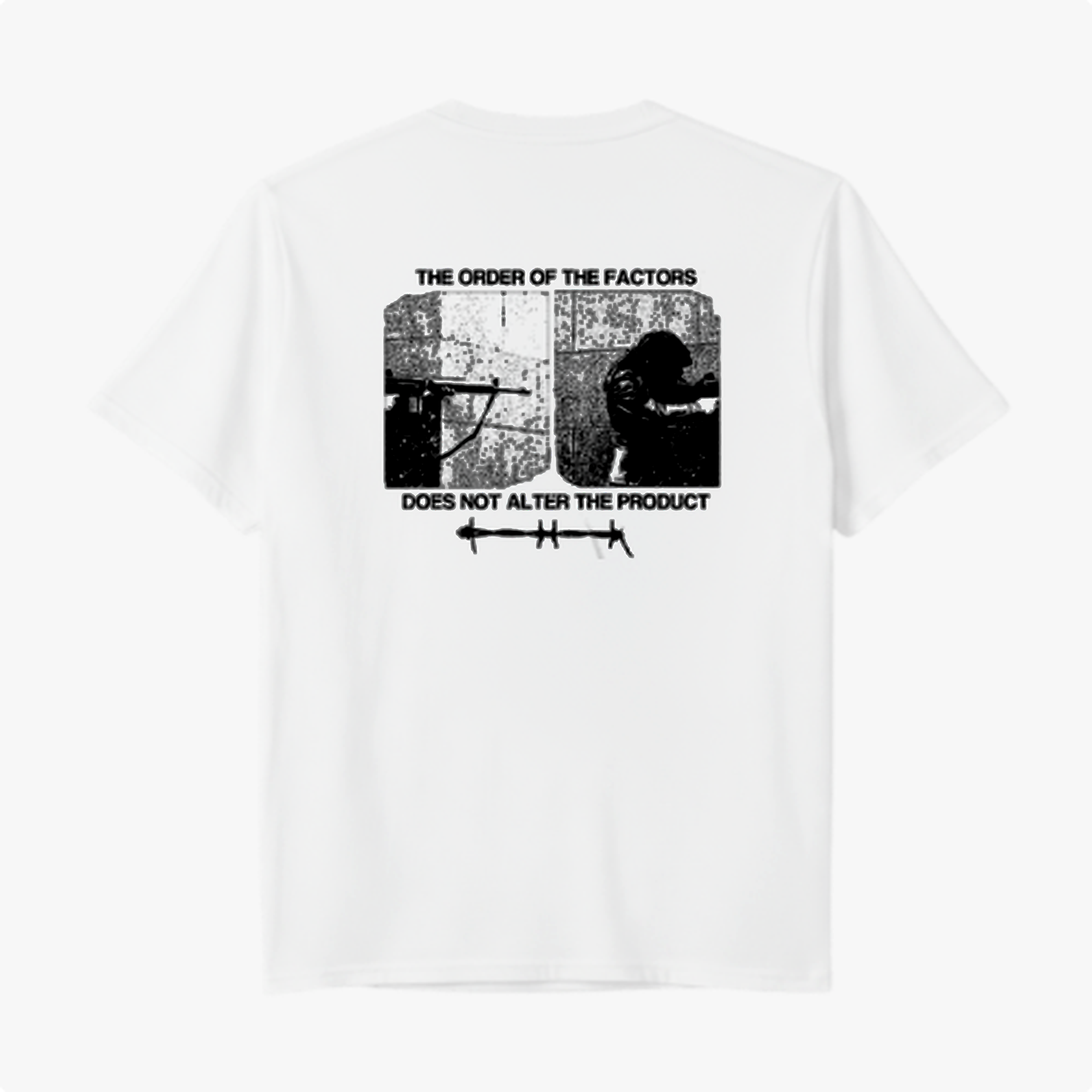 Camiseta - A ordem dos fatores não altera o produto